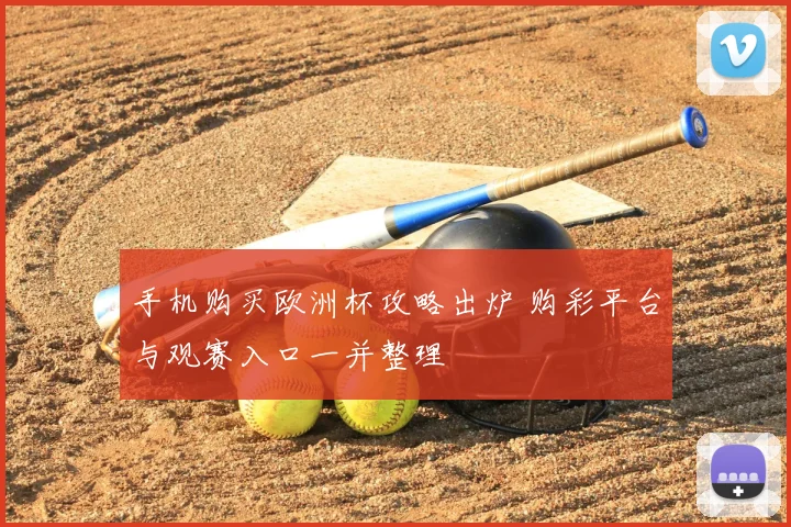 手机购买欧洲杯攻略出炉 购彩平台与观赛入口一并整理